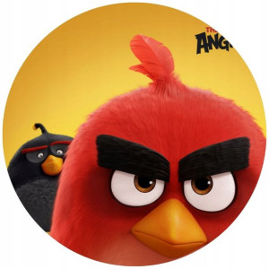 Opłatek Na Tort 20cm Angry Birds Twój Napis Ptaki