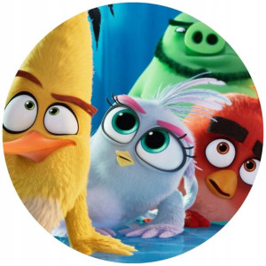 Opłatek Na Tort 20cm Angry Birds Twój Napis Ptaki