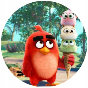 Opłatek Na Tort 20cm Angry Birds Twój Napis Ptaki