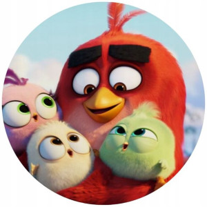 Opłatek Na Tort 20cm Angry Birds Twój Napis Ptaki