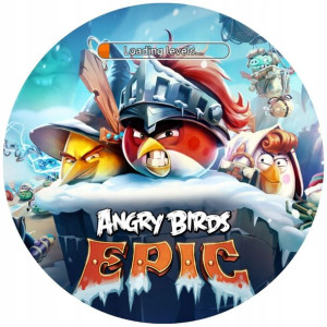 Opłatek Na Tort 20cm Angry Birds Twój Napis Ptaki