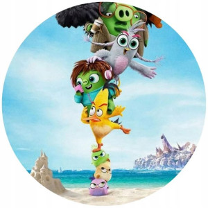 Opłatek Na Tort 20cm Angry Birds Twój Napis Ptaki