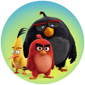 Opłatek Na Tort 20cm Angry Birds Twój Napis Ptaki