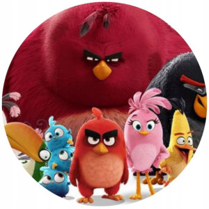 Opłatek Na Tort 20cm Angry Birds Twój Napis Ptaki