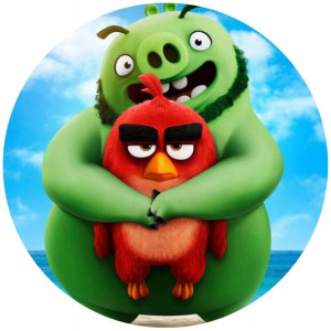 Opłatek Na Tort 20cm Angry Birds Twój Napis Ptaki
