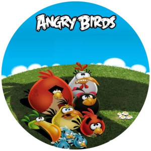 Opłatek Na Tort 20cm Angry Birds Twój Napis Ptaki