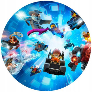 Opłatek Na Tort 20cm Lego Twój Napis Super Gratis