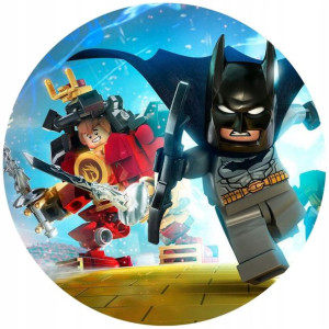 Opłatek Na Tort 20cm Lego Twój Napis Super Gratis