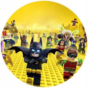 Opłatek Na Tort 20cm Lego Twój Napis Super Gratis