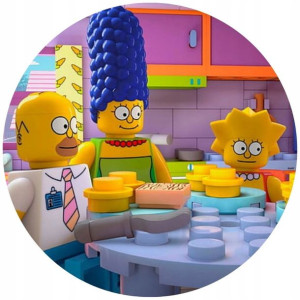 Opłatek Na Tort 20cm Lego Twój Napis Simpsonowie