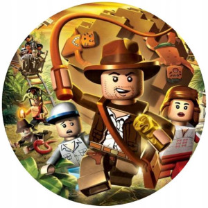 Opłatek Na Tort 20cm Lego Twój Napis Super Gratis
