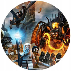Opłatek Na Tort 20cm Lego Twój Napis Super Gratis