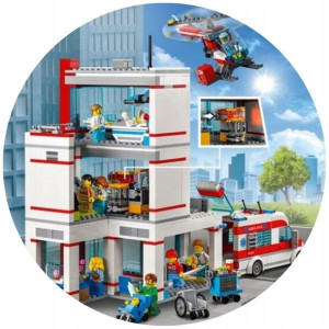 Opłatek Na Tort 20cm Lego Twój Napis Super Gratis