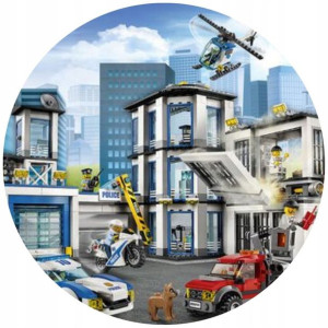 Opłatek Na Tort 20cm Lego Twój Napis Super Gratis