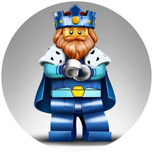 Opłatek Na Tort 20cm Lego Twój Napis Super Gratis