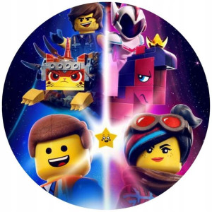 Opłatek Na Tort 20cm Lego Twój Napis Super Gratis