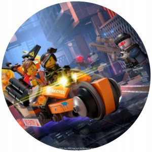 Opłatek Na Tort 20cm Lego Twój Napis Super Gratis