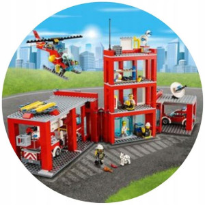 Opłatek Na Tort 20cm Lego Twój Napis Super Gratis