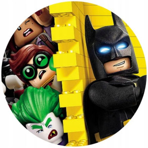 Opłatek Na Tort 20cm Lego Twój Napis Super Gratis