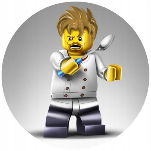 Opłatek Na Tort 20cm Lego Twój Napis Super Gratis