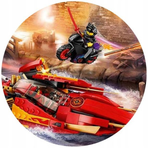 Opłatek Na Tort 20cm Lego Twój Napis Super Gratis