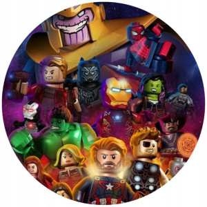 Opłatek Na Tort 20cm Lego Twój Napis Super Gratis