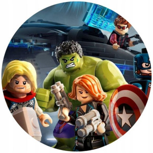 Opłatek Na Tort 20cm Lego Twój Napis Super Gratis