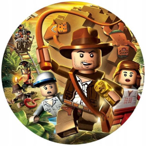 Opłatek Na Tort 20cm Lego Twój Napis Super Gratis