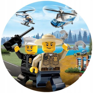 Opłatek Na Tort 20cm Lego Twój Napis Super Gratis