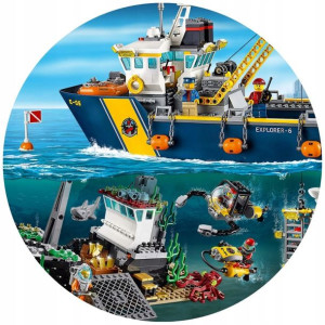 Opłatek Na Tort 20cm Lego Twój Napis Super Gratis