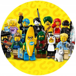 Opłatek Na Tort 20cm Lego Twój Napis Super Gratis
