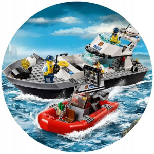 Opłatek Na Tort 20cm Lego Twój Napis Super Gratis