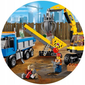 Opłatek Na Tort 20cm Lego Twój Napis Super Gratis