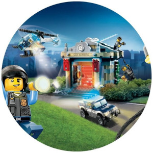 Opłatek Na Tort 20cm Lego Twój Napis Super Gratis