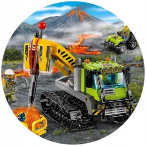 Opłatek Na Tort 20cm Lego Twój Napis Super Gratis