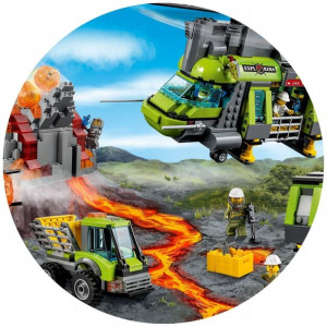Opłatek Na Tort 20cm Lego Twój Napis Super Gratis