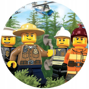 Opłatek Na Tort 20cm Lego Twój Napis Super Gratis