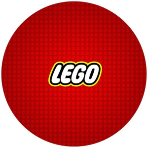Opłatek Na Tort 20cm Lego Twój Napis Super Logo