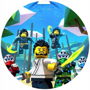 Opłatek Na Tort 20cm Lego Twój Napis Super Gratis