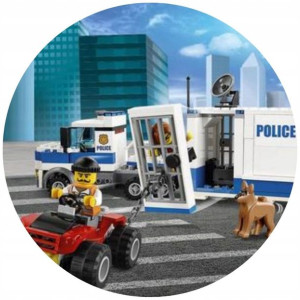 Opłatek Na Tort 20cm Lego Twój Napis Super Gratis