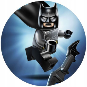 Opłatek Na Tort 20cm Lego Twój Napis Super Batman