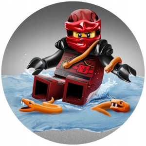 Opłatek Na Tort 20cm Lego Twój Napis Super Ninjago