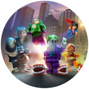 Opłatek Na Tort 20cm Lego Twój Napis Super Gratis