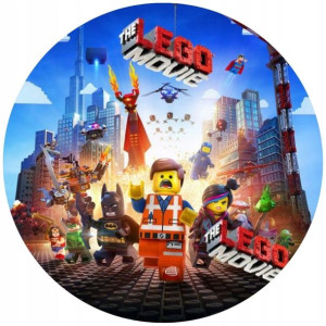 Opłatek Na Tort 20cm Lego Twój Napis Super Film