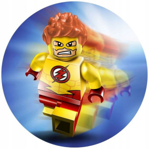Opłatek Na Tort 20cm Lego Twój Napis Super Flash