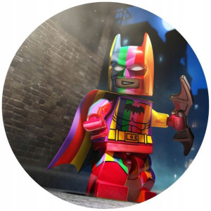 Opłatek Na Tort 20cm Lego Twój Napis Batman Lgbt
