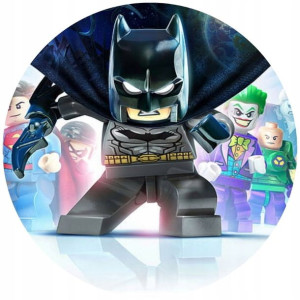 Opłatek Na Tort 20cm Lego Twój Napis Gratis Batman