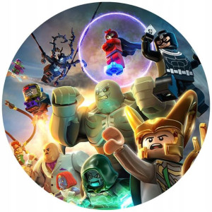 Opłatek Na Tort 20cm Lego Twój Napis Gratis Super