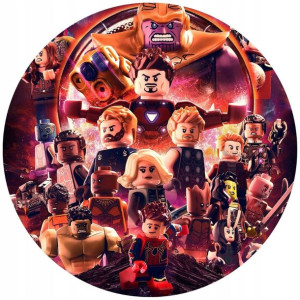 Opłatek Na Tort 20cm Lego Twój Napis Gratis Okrąg