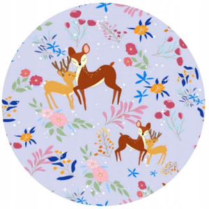 Opłatek Na Tort 20cm Sarna Baby Shower Roczek Imię